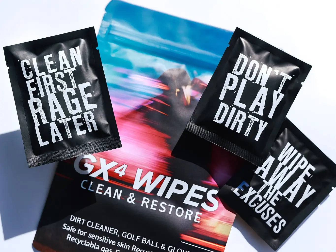 GX4 Microscrub Golf Grip Restore Wipes – 18 Individually Wrapped Dual Texture Microscrub Wipes for Golf Grips. Restores Tack, Removes Sweat & Oils – No Mess, Better Swing Control and Contact