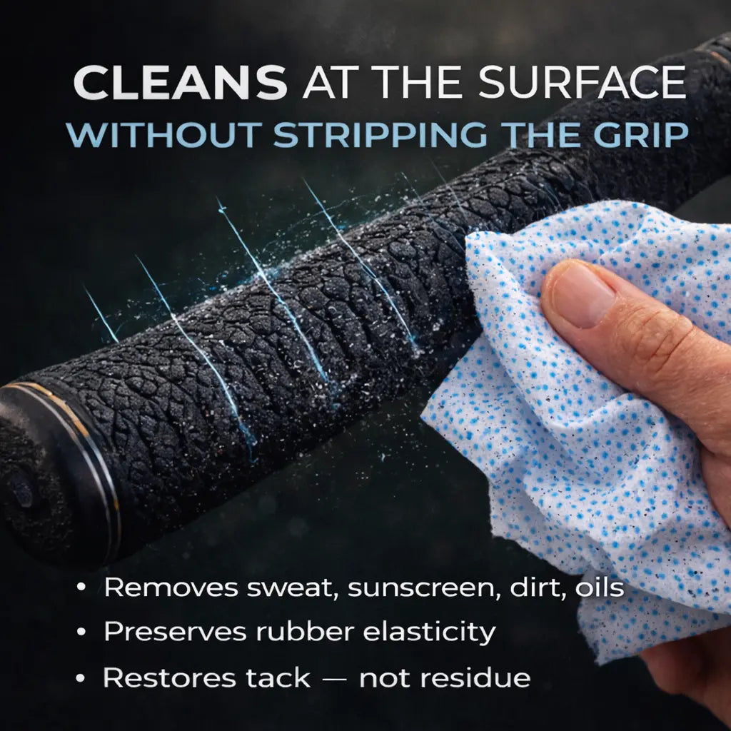 GX4 Microscrub Golf Grip Restore Wipes – 18 Individually Wrapped Dual Texture Microscrub Wipes for Golf Grips. Restores Tack, Removes Sweat & Oils – No Mess, Better Swing Control and Contact